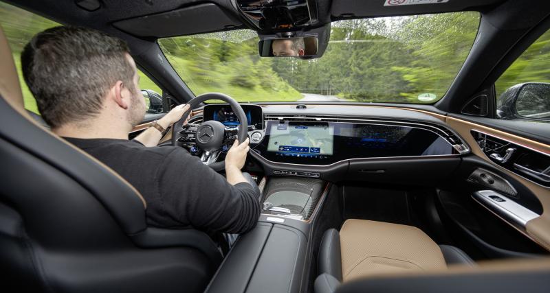 Essai Mercedes-AMG E 53 Hybrid 4Matic+ : notre avis au volant du break sportif - Un cocon appréciable